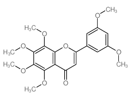 2-(3,5-dimethoxyphenyl)-5,6,7,8-tetramethoxy-chromen-4-one结构式