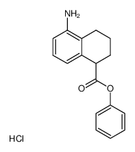 phenyl 5-amino-1,2,3,4-tetrahydro-1-naphthoate * HCl Structure