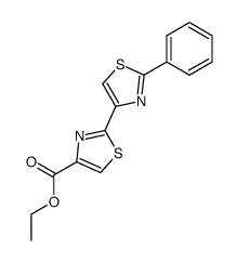 2'-phenyl-[2,4']bithiazolyl-4-carboxylic acid ethyl ester结构式