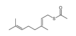 Thioacetic acid S-[(E)-3,7-dimethyl-2,6-octadienyl] ester structure