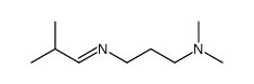 N,N-dimethyl-3-(2-methylpropylideneamino)propan-1-amine结构式