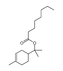 1-methyl-1-(4-methyl-3-cyclohexen-1-yl)ethyl octanoate结构式