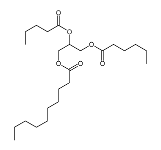 (3-hexanoyloxy-2-pentanoyloxypropyl) decanoate结构式