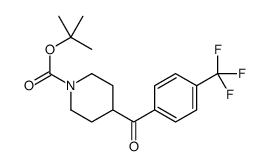 2-Methyl-2-propanyl 4-[4-(trifluoromethyl)benzoyl]-1-piperidineca rboxylate Structure