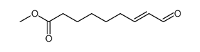 (E)-8-Formyl-7-octensaeure-methylester Structure