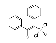 trichloro[Te(Z)-2-chloro-1,2-diphenylvinyl]tellurium(IV)结构式