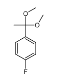1-(1,1-dimethoxyethyl)-4-fluorobenzene结构式