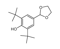 2-(3,5-di-tert-butyl-4-hydroxyphenyl)-1,3-dioxolane Structure
