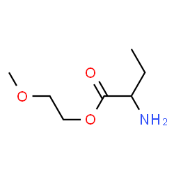 Butanoic acid, 2-amino-, 2-methoxyethyl ester (9CI) Structure