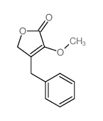 4-benzyl-3-methoxy-5H-furan-2-one结构式