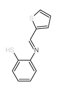 2-((2-Thienylmethylene)amino)benzenethiol structure