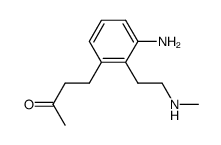4-(3-amino-2-(2-(methylamino)ethyl)phenyl)butan-2-one结构式