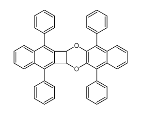 5,7,12,14-tetraphenyl-5b,13a-dihydronaphtho[2,3-b]naphtho[2',3':3,4]cyclobuta[1,2-e][1,4]dioxine结构式