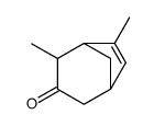 4,6-dimethylbicyclo[3.2.1]oct-6-en-3-one结构式