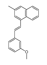 1-(3-methyl-naphthyl)-2-(3-methoxyphenyl)ethylene结构式