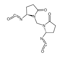 L methylene bis N-(oxo-5 pyrrolidine-2 isocyanate)结构式