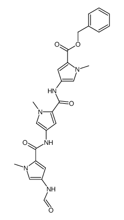 Benzyl 4-[[[4-[[[4-(Formylamino)-1-methylpyrrol-2-yl]carbonyl]amino]-1-methylpyrrol-2-yl]carbonyl]amino]-1-methylpyrrole-2-carboxylate结构式