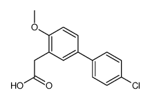 4'-Chloro-4-methoxy-3-biphenylacetic acid structure