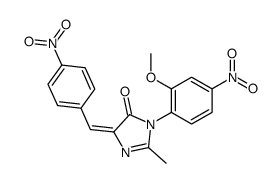 (5Z)-3-(2-methoxy-4-nitrophenyl)-2-methyl-5-[(4-nitrophenyl)methylidene]imidazol-4-one Structure