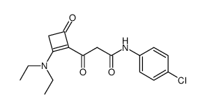 4'-Chlor-3-[2-(diethylamino)-4-oxo-1-cyclobutenyl]-3-oxopropananilid Structure