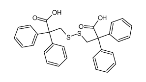 2,2,2',2'-tetyraphenyl-3,3'-dithiodipropionic acid Structure