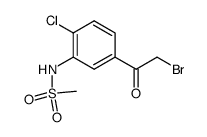 2-bromo-1-[4-chloro-3-[(methylsulfonyl)amino]phenyl]ethanone结构式