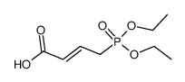 P,P-diethyl trans-4-phosphono-2-butenoate Structure