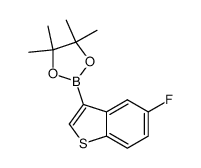 2-(5-fluoro-benzo[b]thiophen-3-yl)-4,4,5,5-tetramethyl-[1,3,2]dioxaborolane Structure
