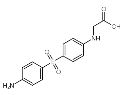 N-[4-[(4-aminophenyl)sulphonyl]phenyl]glycine Structure