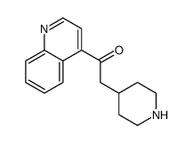 2-piperidin-4-yl-1-quinolin-4-ylethanone结构式
