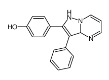 4-(3-phenyl-1,3a-dihydropyrazolo[1,5-a]pyrimidin-2-yl)phenol结构式