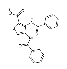 methyl 3,4-bis(benzamido)thiophene-2-carboxylate结构式