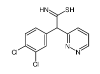 2-(3,4-dichlorophenyl)-2-pyridazin-3-ylethanethioamide结构式