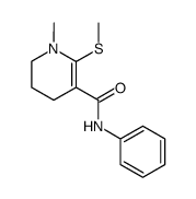 1-methyl-2-(methylthio)-N-phenyl-1,4,5,6-tetrahydropyridine-3-carboxamide Structure