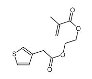 2-(2-thiophen-3-ylacetyl)oxyethyl 2-methylprop-2-enoate Structure