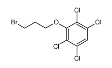 1-bromo-3-(2,3,5,6-tetrachlorophenoxy)propane Structure