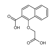 1-(carboxymethoxy)naphthalene-2-carboxylic acid结构式