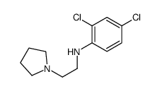 2,4-dichloro-N-(2-pyrrolidin-1-ylethyl)aniline结构式