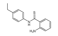 2-amino-N-(4-ethylphenyl)benzenecarbothioamide结构式