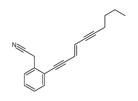 2-(2-dec-3-en-1,5-diynylphenyl)acetonitrile结构式