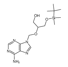 2-((6-amino-9H-purin-9-yl)methoxy)-3-((tert-butyldimethylsilyl)oxy)propan-1-ol Structure