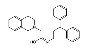 2-(3,4-dihydro-1H-isoquinolin-2-yl)-N-(3,3-diphenylpropyl)acetamide结构式