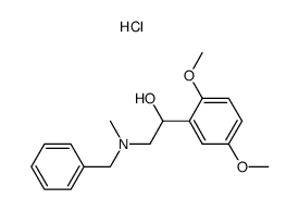 3-(benzyl-methyl-amino)-1-(2,5-dimethoxy-phenyl)-ethanol, hydrochloride Structure