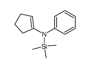 N-phenyl-N-trimethylsilyl-1-cyclopentenylamine Structure