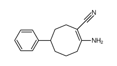 2-Cyan-1-amino-5-phenyl-cycloocten-(1)结构式