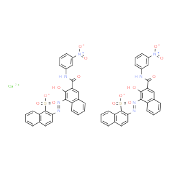 calcium 2-[[2-hydroxy-3-[[(3-nitrophenyl)amino]carbonyl]-1-naphthyl]azo]naphthalenesulphonate结构式