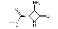 2-Azetidinecarboxamide,3-amino-N-methyl-4-oxo-,cis-(9CI)结构式