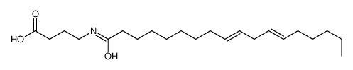 4-[[(9Z,12Z)-octadeca-9,12-dienoyl]amino]butanoic acid Structure