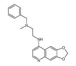 4-[[2-(N-benzyl-N-methylamino)ethyl]amino]-6,7-methylenedioxyquinoline结构式