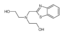 2-[1,3-benzothiazol-2-ylmethyl(2-hydroxyethyl)amino]ethanol结构式